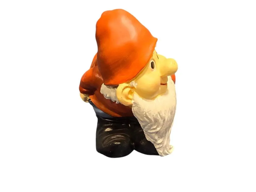 Mooning Gnome Garden Statue, Cast Resin, photo 6 of 7