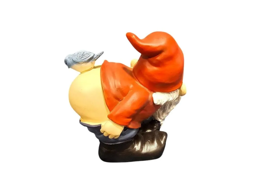 Mooning Gnome Garden Statue, Cast Resin, photo 7 of 7