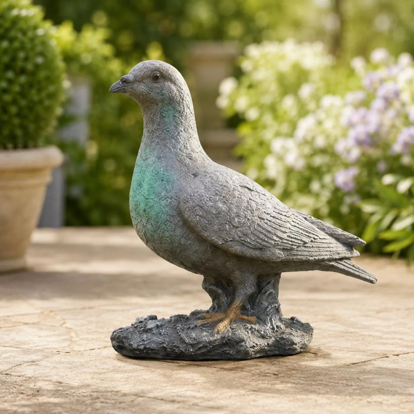 Pigeon Statue, Solid Concrete