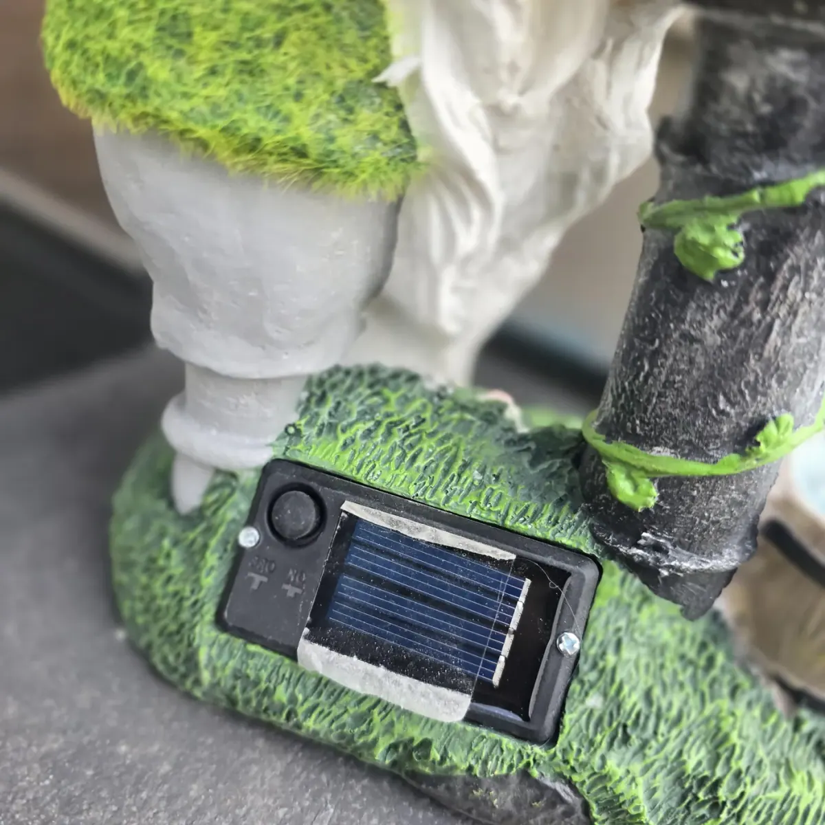 Solar Water-Pump Gnome, Cast Resin, photo 6 of 8