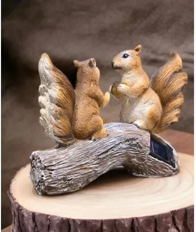 Solar Squirrel Family Light, Cast Resin, photo 3 of 7