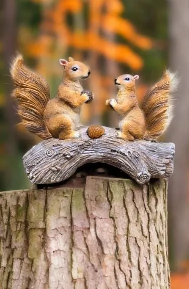 Solar Squirrel Family Light, Cast Resin, photo 4 of 7