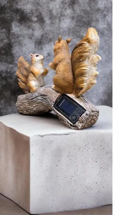 Solar Squirrel Family Light, Cast Resin, photo 5 of 7