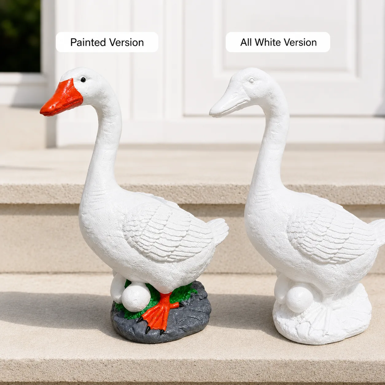 19″ Nesting Porch Goose, Solid Concrete, photo 9 of 9