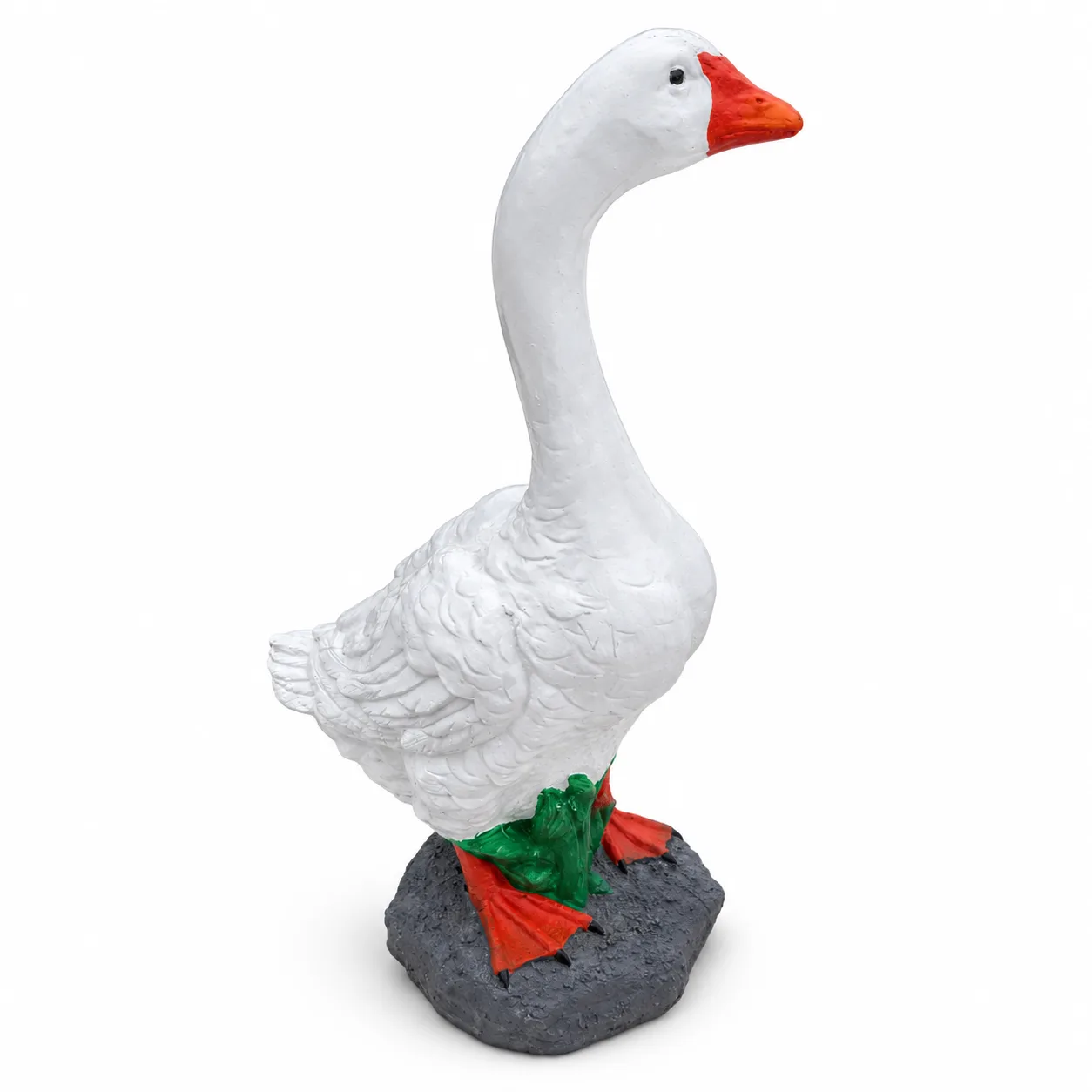 20″ Porch Goose, Solid Concrete