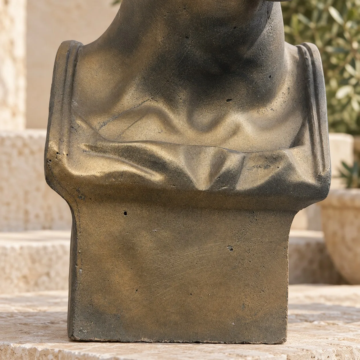 24" Concrete David Bust Sculptor, photo 6 of 8