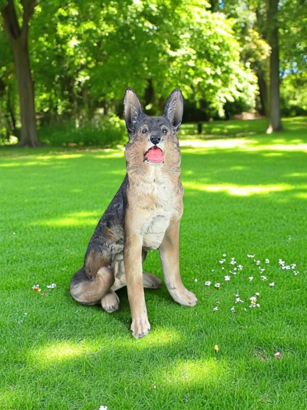 IMG-20240627-WA0050-Photoroom German Shephard | Sitting Up-right Shephard Dog statue Handmade and can be custom painted Outdoor Statues