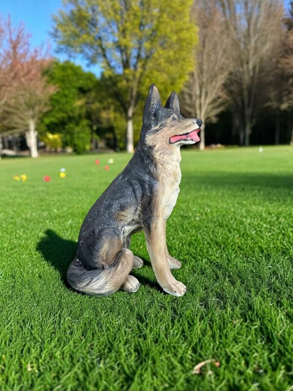 IMG-20240627-WA0051-Photoroom German Shephard | Sitting Up-right Shephard Dog statue Handmade and can be custom painted Outdoor Statues