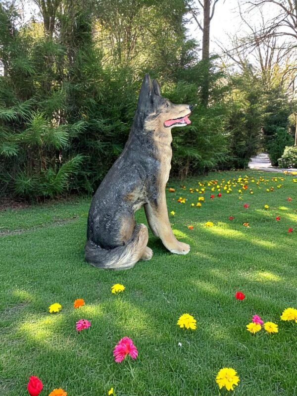 IMG-20240627-WA0058-Photoroom German Shephard | Sitting Up-right Shephard Dog statue Handmade and can be custom painted Outdoor Statues