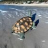 large turtle statue made out of solid concrete