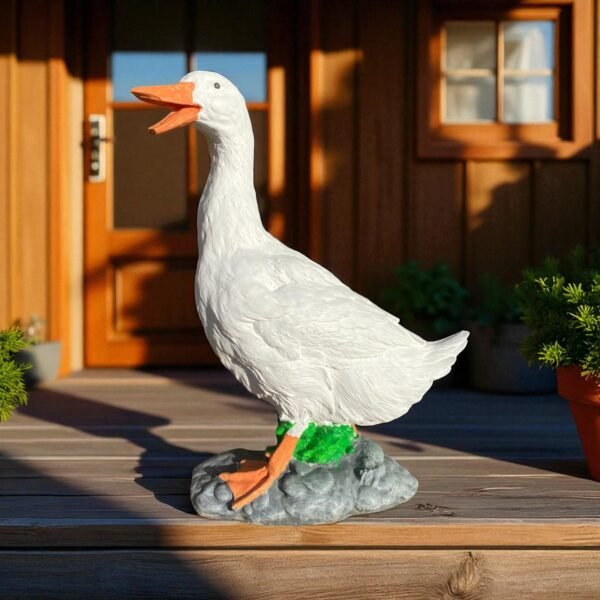 17" Cement porch Goose Statue