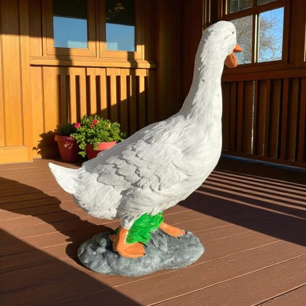 17" Cement porch Goose Statue