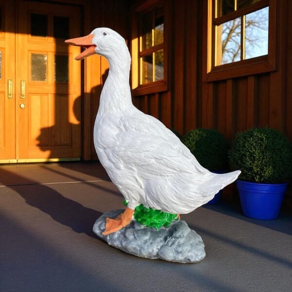17" Cement porch Goose Statue