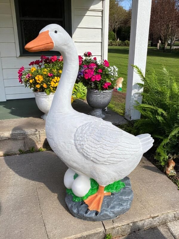 IMG-20241028-WA0101-Photoroom 19" Cement porch Goose Statue