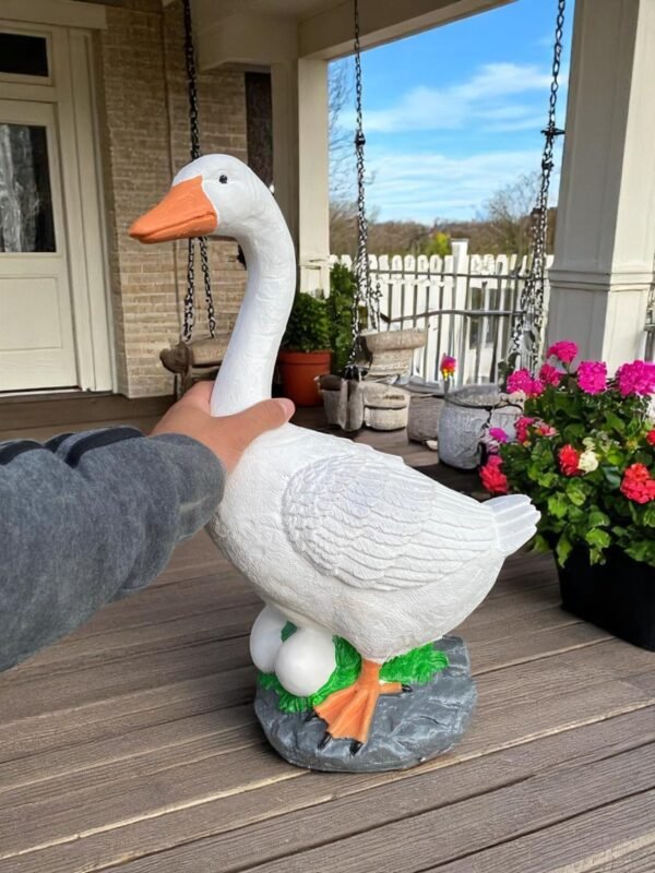 IMG-20241028-WA0107-Photoroom (1) 19" Cement porch Goose Statue