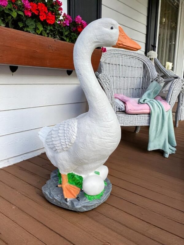 IMG-20241028-WA0108-Photoroom 19" Cement porch Goose Statue