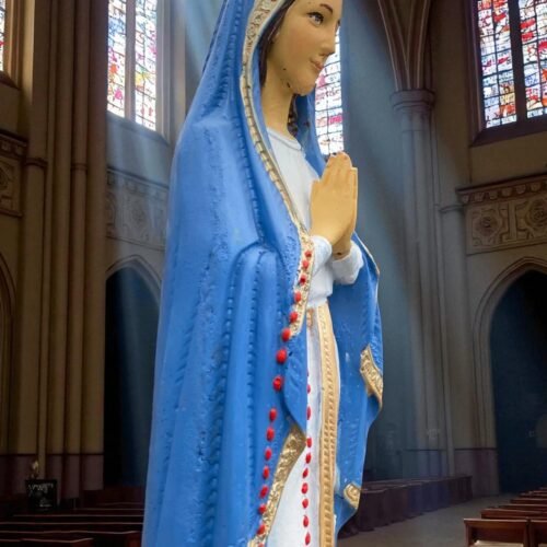 32" Concrete Virgin Mary Statue