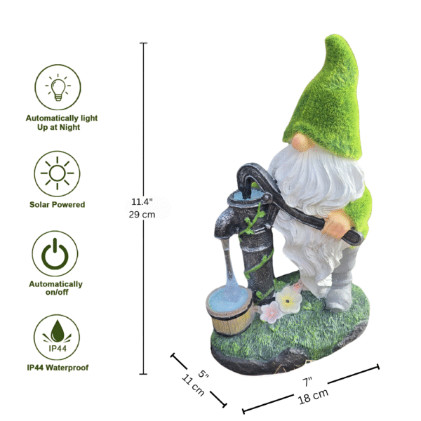 2 Solar gnome Pumping Water