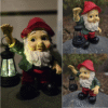 7.9" Grandpa Gnome with Solar Lantern