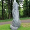 Howling Concrete 30" Wolf statue