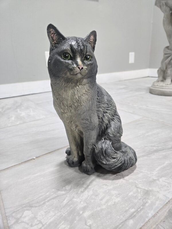 1 (1) HEAVY DUTY Custom Cat statue Upright Memorial Life size cat statue Handmade and can be custom painted Cat Garden Ornament, Cute Christmas gifts,