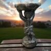 24" Concrete Birdbath Sculptor, finest stone finish, Outdoor Garden Figurine, Garden Decor,  birthday gifts, all occasions gift