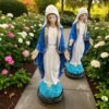 4 Ft Virgin Mary Concrete Religious Statue HANDMADE and Hand-Painted,  Housewarming decor. Christianity/Religion. Christmas Gift/Present