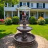 3 tiers 5.5ft tall Solid concrete painted and sealed fountain.