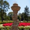 MASSIVE 7.5 FOOT Concrete Water Fountain with Pump – Fully Functional Outdoor Garden Cherub Fountain - easy set up fountain, Weatherproof