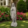 Large 33" Concrete Virgin Mary Statue, Outdoor Statues finest stone finish home decor, Christmas gift, Mother's Day gift, all occasions gift