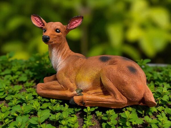 22" Solid concrete sitting Mother Deer Statue, Modern Home Decor, Garden Decor, Home Decor Mothers day gift's birthdays gift outdoor statues