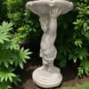 24" Concrete Birdbath Sculptor, finest stone finish, Outdoor Garden Figurine, Garden Decor,  birthday gifts, all occasions gift