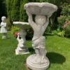 24" Concrete Birdbath Sculptor, finest stone finish, Outdoor Garden Figurine, Garden Decor,  birthday gifts, all occasions gift