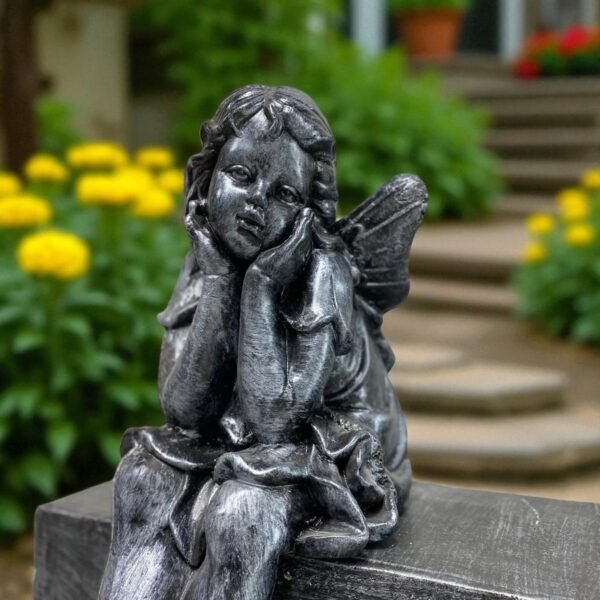 il_fullxfull.6216738681_ilhn-Photoroom 24" Concrete Sitting Angel with Wings Statue, Modern Home Decor, Garden Decor, Home Decor All Occasion gift, outdoor concrete garden statues