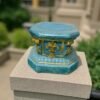 10" HEAVY  Solid Concrete Antique Greek Style Heavy-duty indoor/outdoor Pedestal , Outdoor Garden Decor, Outdoor Concrete statues,