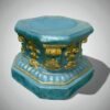 10" HEAVY  Solid Concrete Antique Greek Style Heavy-duty indoor/outdoor Pedestal , Outdoor Garden Decor, Outdoor Concrete statues,