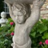 24" Concrete Birdbath Sculptor, finest stone finish, Outdoor Garden Figurine, Garden Decor,  birthday gifts, all occasions gift