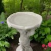 24" Concrete Birdbath Sculptor, finest stone finish, Outdoor Garden Figurine, Garden Decor,  birthday gifts, all occasions gift
