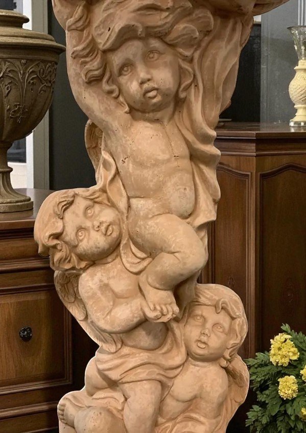 il_fullxfull.6334525828_a1um-Photoroom Baroque Cherubs Bird Bath 4Ft CONCRETE Baby Angels Statue, Sculpture, Free Customization, Free Paints, Art Sculpture