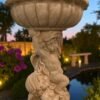 Baroque Cherubs Bird Bath 4Ft CONCRETE Baby Angels Statue, Sculpture, Free Customization, Free Paints, Art Sculpture