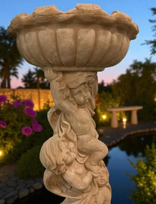 il_fullxfull.6382593205_os2k-Photoroom Baroque Cherubs Bird Bath 4Ft CONCRETE Baby Angels Statue, Sculpture, Free Customization, Free Paints, Art Sculpture
