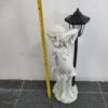 21" Flower Girl Statue with Planter – Antique Finish Garden Sculpture, Home decor, garden, outdoor/Indoor Statues