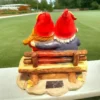 Camping Couple Gnomes – Solar Lantern Garden Statue, Fall Season Gift for Grandpa and grandma. Maybe girlfriend gift (Growing up together)