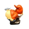 Ur Home Decor Funny Mooning Gnome – 7" Outdoor Garden Statue, Hilarious Gnome Gift