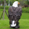 MASSIVE 24" Stone American bald Eagle Statue, Weatherproof Outdoor yard Decor, Father gift, Outdoor Garden decor, Large Cement statue,