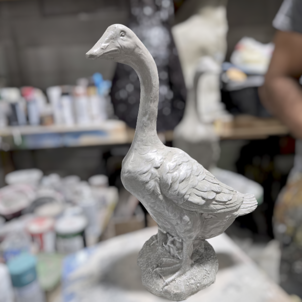 Screenshot 2026-07-24 155115 Heavy Concrete Porch Goose Statue, 20 Inch Cement Dress Up Goose, Outdoor Garden Yard Decor, Hand Painted or Unpainted Goose Gift