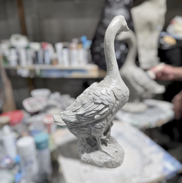 Screenshot 2026-07-24 155218 Heavy Concrete Porch Goose Statue, 20 Inch Cement Dress Up Goose, Outdoor Garden Yard Decor, Hand Painted or Unpainted Goose Gift