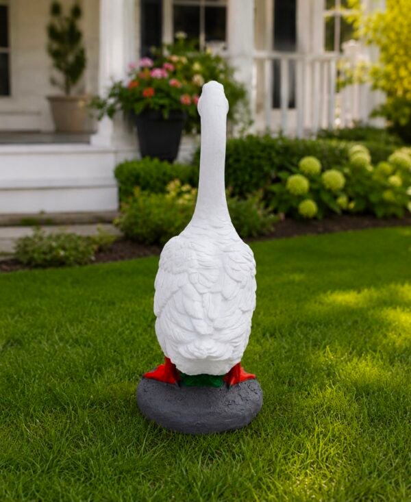 WhatsApp Image 2026-07-23ss at 11.42.35 PM Heavy Concrete Porch Goose Statue, 20 Inch Cement Dress Up Goose, Outdoor Garden Yard Decor, Hand Painted or Unpainted Goose Gift