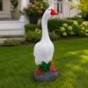 WhatsApp Image 2026-0d7-23 at 11.42.33 PM Heavy Concrete Porch Goose Statue, 20 Inch Cement Dress Up Goose, Outdoor Garden Yard Decor, Hand Painted or Unpainted Goose Gift