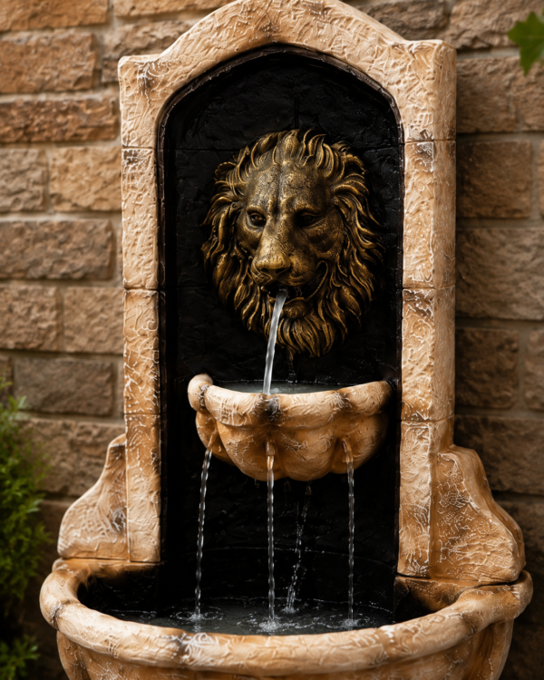Stone Cast Wall Water Fountain